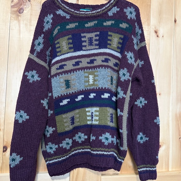 sedgewick Other - Vintage Sedgewick Hand Knit 100% Pure Virgin Wool Sweater - Large